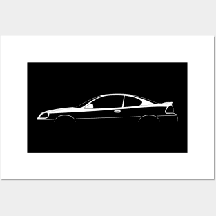 Pontiac Grand Am GT Coupe (1999) Silhouette Posters and Art